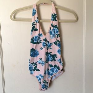 American Apparel Cotton Spandex Halter Bodysuit